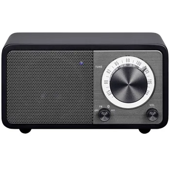 

Sangean wr-7 matte black analog radius desktop fm bluetooth Rechargeable li-ion Battery