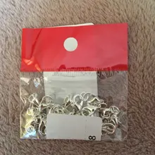 Juego de conector de cadenas de pinza de langosta para 20 piezas, broches de garra de saltar, anillo dividido, Kolye, cuentas de gancho, resorte, Nacklace