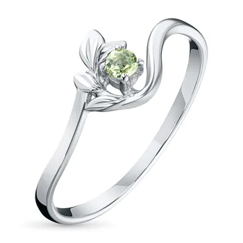 

Silver ring with хризолитом 103668-012-0019