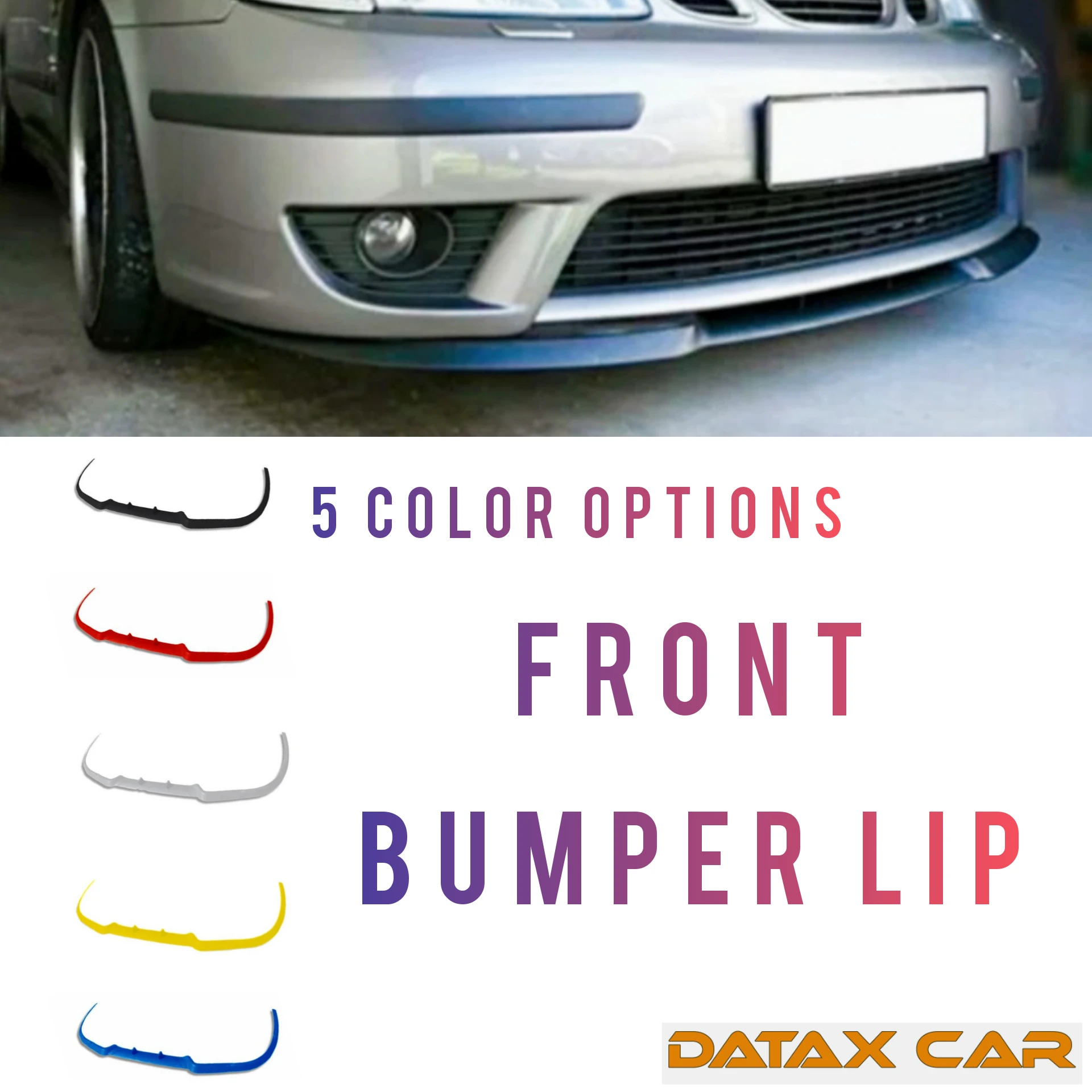 Per Saab 9-3 93 Mk1 Mk2 Cupra R Spoiler Anteriore Paraurti Anteriore Lip Spoiler Lip Universal 3Pcs Body Kit Sport Lip Tuning Protector