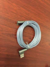 Cable de carga rápida de 90 grados para iPhone, 6, 6s, 7, 8 Plus, X, XR, Xs, 11, 12 Pro, Max, SE 2, iPad, Cable de datos de origen largo de 3m