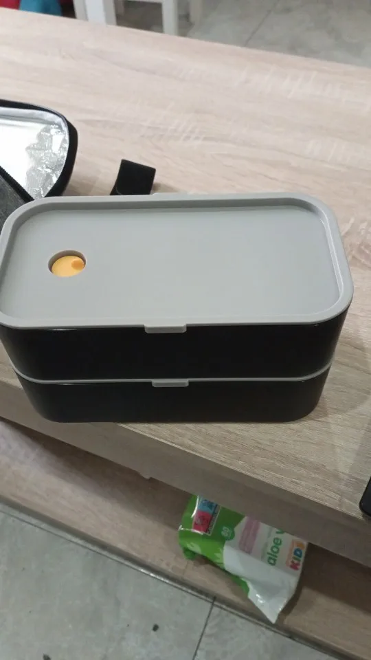 TUUTH Microwave Lunch Box Wheat Straw Bento Box 750ML BPA Free
