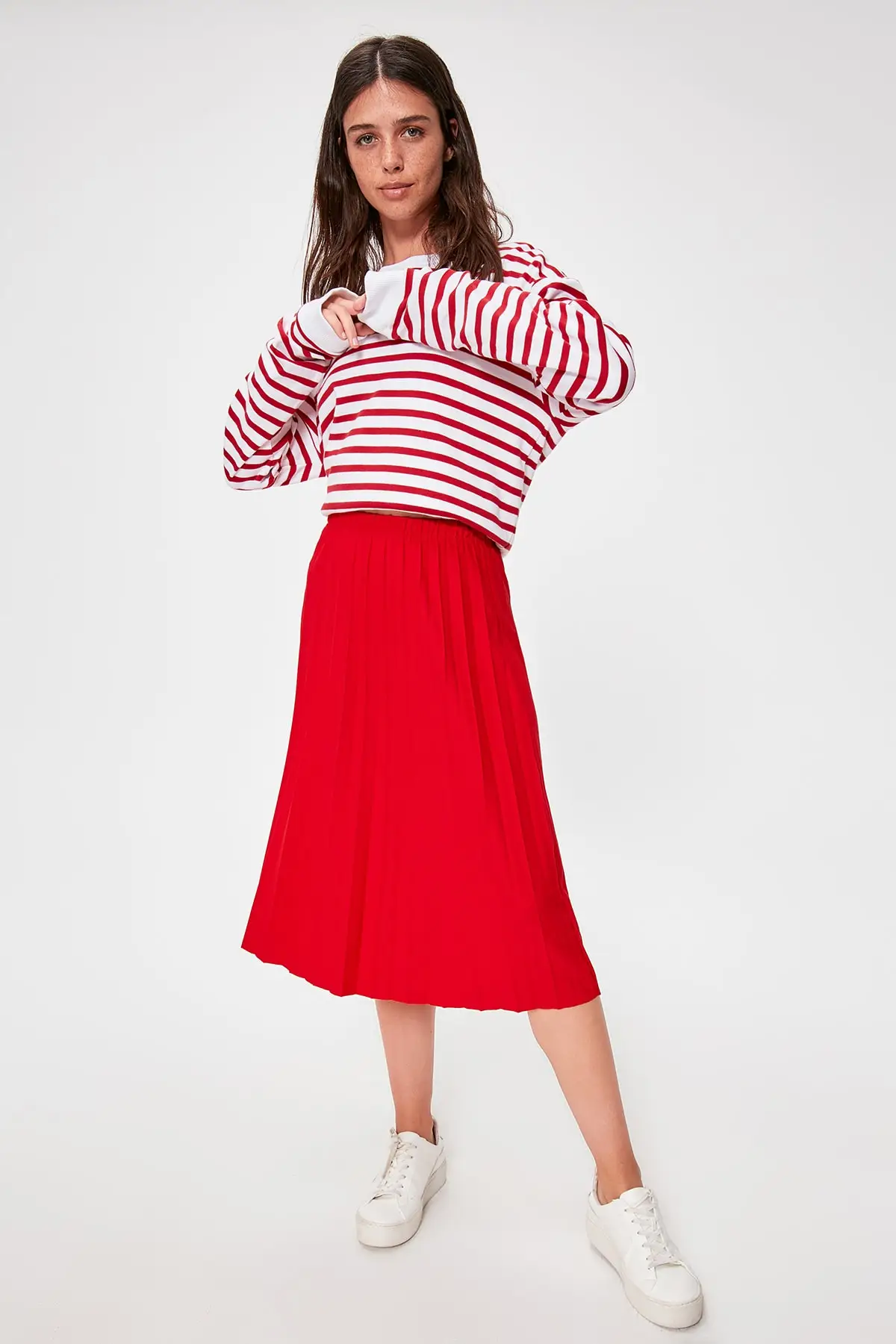 Trendyol Piliseli трикотажная юбка TWOAW20ET0623 | Женская одежда