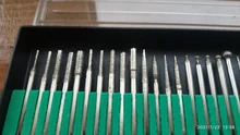 Vástago de diamante de 2,35mm para pulir, punta de aguja, grabado, tallado, pulido, vidrio, piedra de Jade, conjunto de herramientas rotativas, 30 Uds.