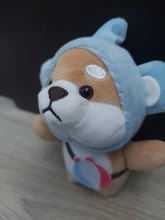 Nuevo estilo lindo Shiba Inu llavero peluche colgante pequeño chico de peluche juguetes de peluche animales de Navidad cumpleaños regalo