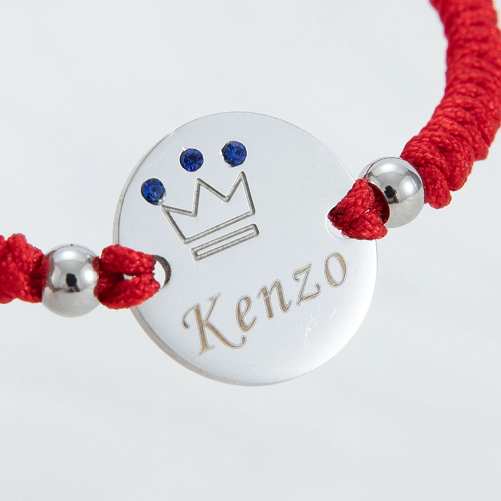 Personalized baby bracelet with name, gold or silver – Birth gift