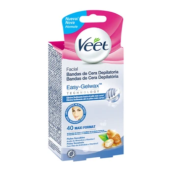 

Veet Sensitive Skin Facial Hair Removing Wax Strips (Pack of 40)