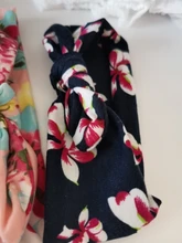 2 unids/set mamá y bebé madre bebé turbante de la hija de mamá de conejo diadema para orejas impresión Floral padre-hijo accesorios para el cabello