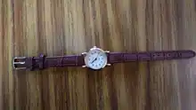 Relojes pequeños de cuero con nudo de bambú para mujer, pulsera de cuarzo con puntero azul, diseño Vintage