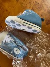 Zapatillas deportivas de lona para bebés, zapatos para recién nacidos, de primeros pasos, antideslizantes de suela blanda