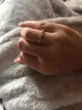 DoreenBeads-Anillo de boda con diamantes de imitación para mujer y hombre, joyería de boda, 1 pieza, nueva moda, venta al por mayor