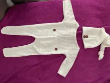 Ropa de utilería para recién nacidos, Pelele con pies y botones, 2 uds., L3