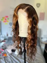 Yyong-extensiones de pelo brasileño ondulado con cierre, mechones de pelo humano Remy 4x4 con cierre de encaje, 3/ 4 Uds.