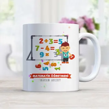

Personalized Math Teacher Design White Mug Cup-5