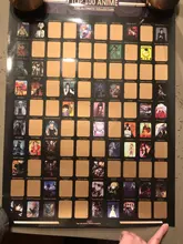 Póster de Anime para decoración del hogar, cartel de Anime, lista de cubo prémium e iconos artísticos, gran regalo para los fanáticos del Anime, 100