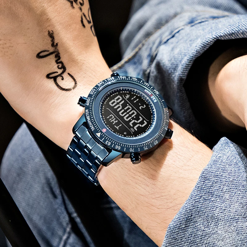 digital watch with step counter