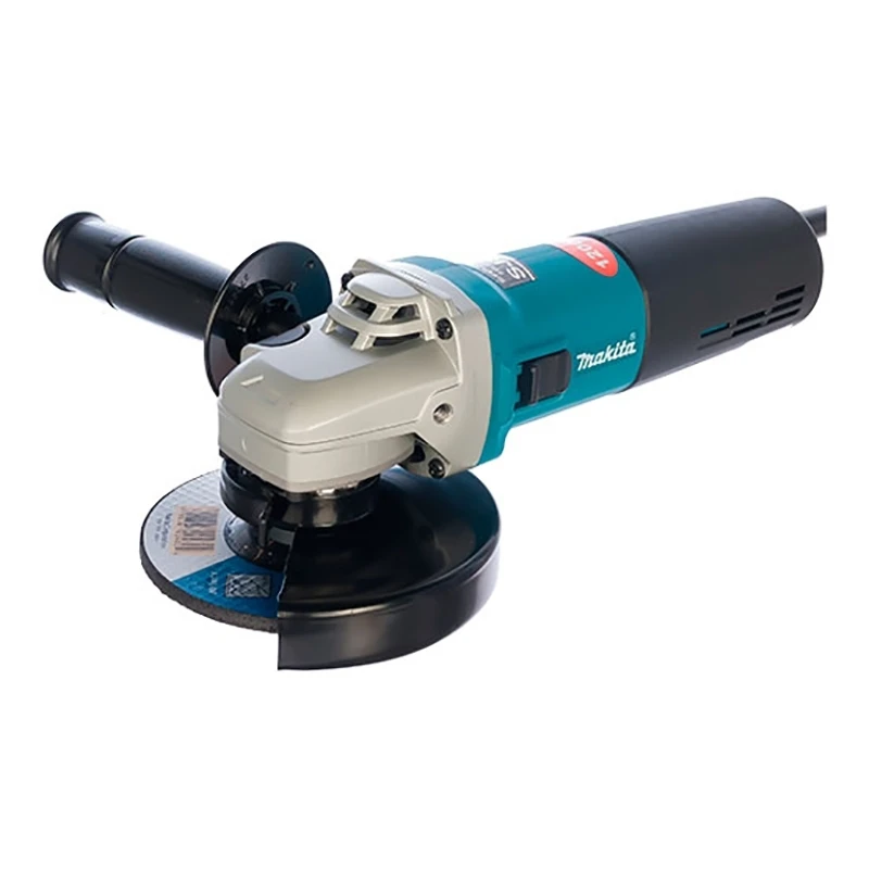 Машина шлифовальная угловая Makita 9562CVH (Мощность 1200 Вт, диаметр диска 125 мм, скорость вращения 12000 об/мин, блокировка включения, дополнительная рукоятка, защита от перегрева)