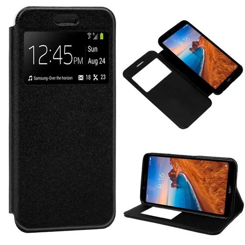 Чехол с откидной крышкой Xiaomi Redmi 7A цвет черный