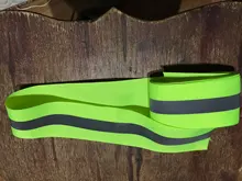 Cinta luminosa reflectante de 3 metros para tejido, accesorios de costura para ropa de seguridad, color Naranja y Lima