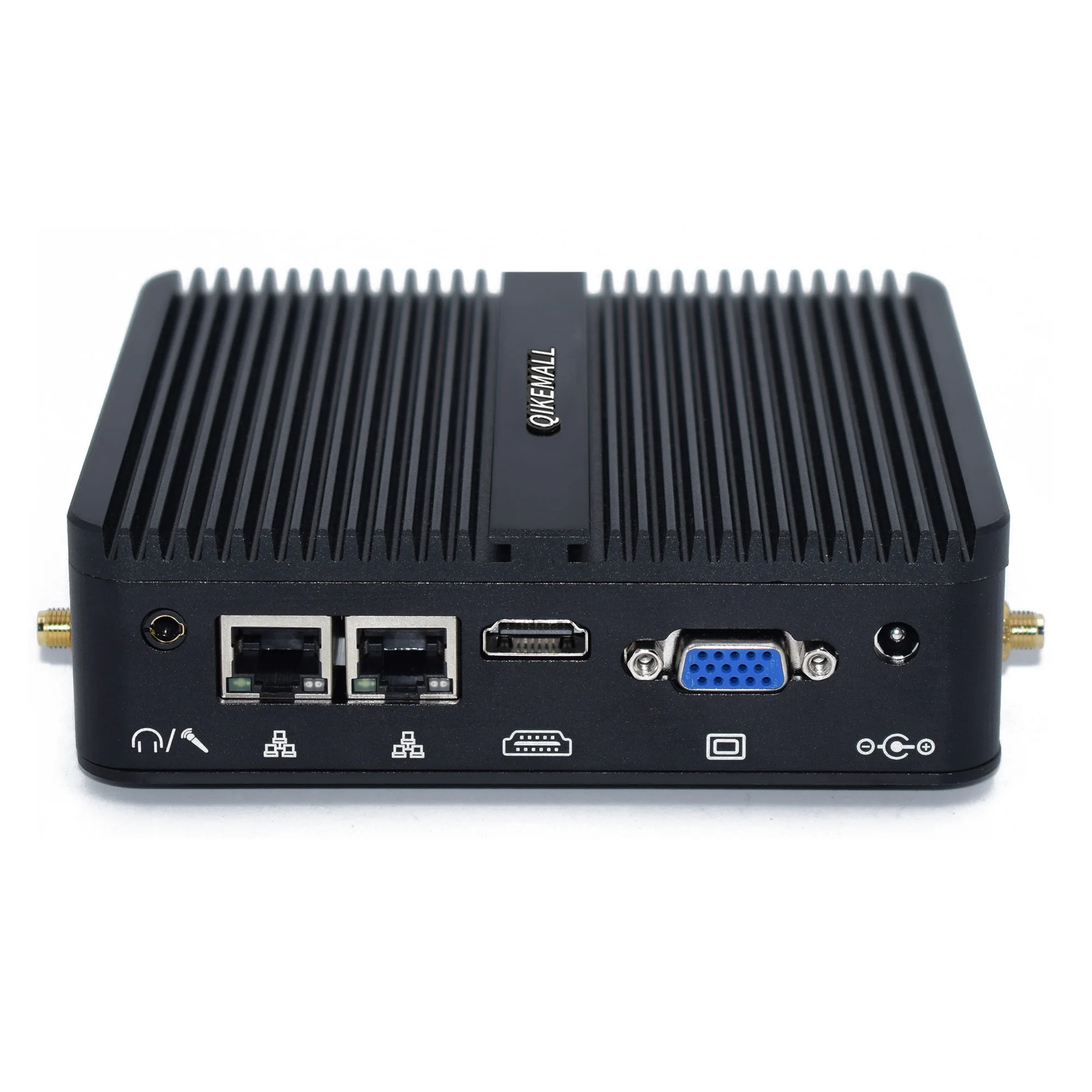 Qikemall безвентиляторный мини-ПК Intel celeron J4105 Настольный ПК DDR4 ОЗУ двойной Nic Pfsense