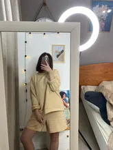 Womens Tracksuits Outfit Shorts Sweat-Set Summmer Solid-Color-Sets Two-Piece Sporting