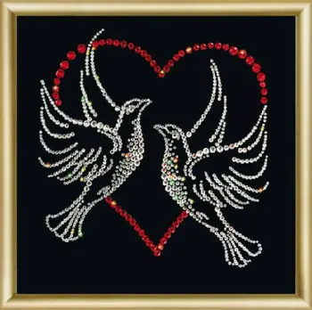

Кс016 set for making a picture with rhinestones "Eternal Love"