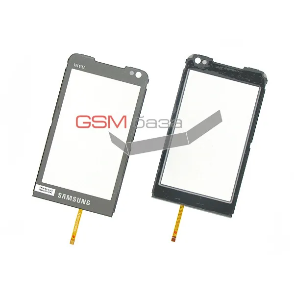 Samsung i900/ i900C - Сенсорное стекло (touchscreen) (цвет: Light Black logo: &quot16Gb&quot) Оригинал |