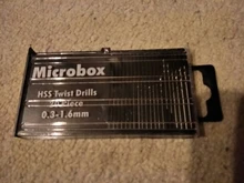 20 unids/set 0,3mm-1,6mm de acero de alta velocidad Set de puntas de taladro en espiral Micro HSS broca con el caso