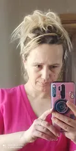 Bicicleta con sintético Flexible moño para el cabello rizado cabello moño elástico sucio ondulado Scrunchies abrigo de cola de caballo de pelo banda Exte