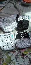Reusable Baby Nappy Diaper-Cover Pocket-Diaper OS New-Print Hot-Sale 4pcs/Set