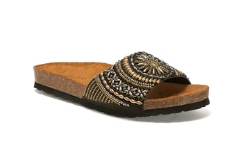 

FRAU Slip-ons with band and colorful beads