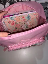 Mochila con bordado de fresa para niñas, Bolsa Escolar rosa, regalo de cumpleaños, 2020, dibujos animados japoneses nuevos