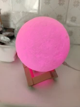 Moon-Lamp Globe Night-Light Bedroom 3d-Print Home-Decor Children Gift Creative Galaxy