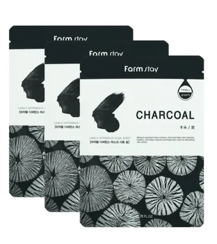 

Fabric mask farmstay visible difference mask sheet charcoal 23 ML 3 PCs
