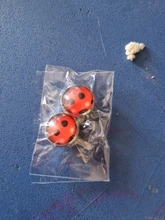 Pendientes de mariquita con Clip para la oreja, aretes de mariquita para Cosplay, circulares, de lunares, regalos de fiesta, joyas de Anime, novedad de 2020