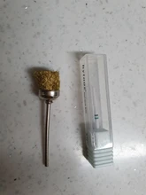 HYTOOS-brocas eléctricas para manicura, 1 uds., cepillo de limpieza de alambre de cobre, accesorios rotativos de 3/32 pulgadas