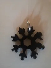 Herramienta de bolsillo múltiple de copo de nieve 18 en 1, llavero, llave hexagonal, llave multifunción, herramientas de mano con caja de almacenamiento
