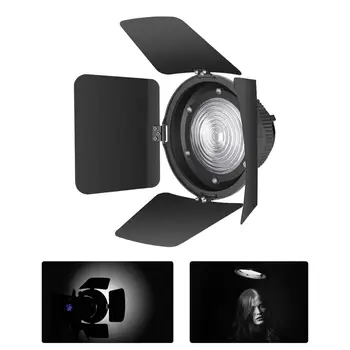 

Neewer Fresnel Lens Mount with Barn Door Compatible with Neewer SL60W SLB60W Led Light and Other Bowens Mount Continuous Lights