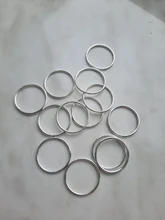 Clip Hoop Hair-Ring Braid-Tool Bead-Cuff Dreadlock Silver/rhodium 10mm 50pcs/Lot Circle