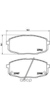 Колодки Тормозные Передние Brembo P30034 Brembo арт. P30034