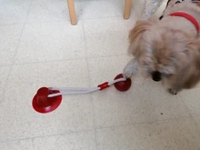 Juguetes para mascotas con copa de succión perro juguete con bola goma termoplástica para limpieza de perro juguetes para perros pequeños, perro de juguete