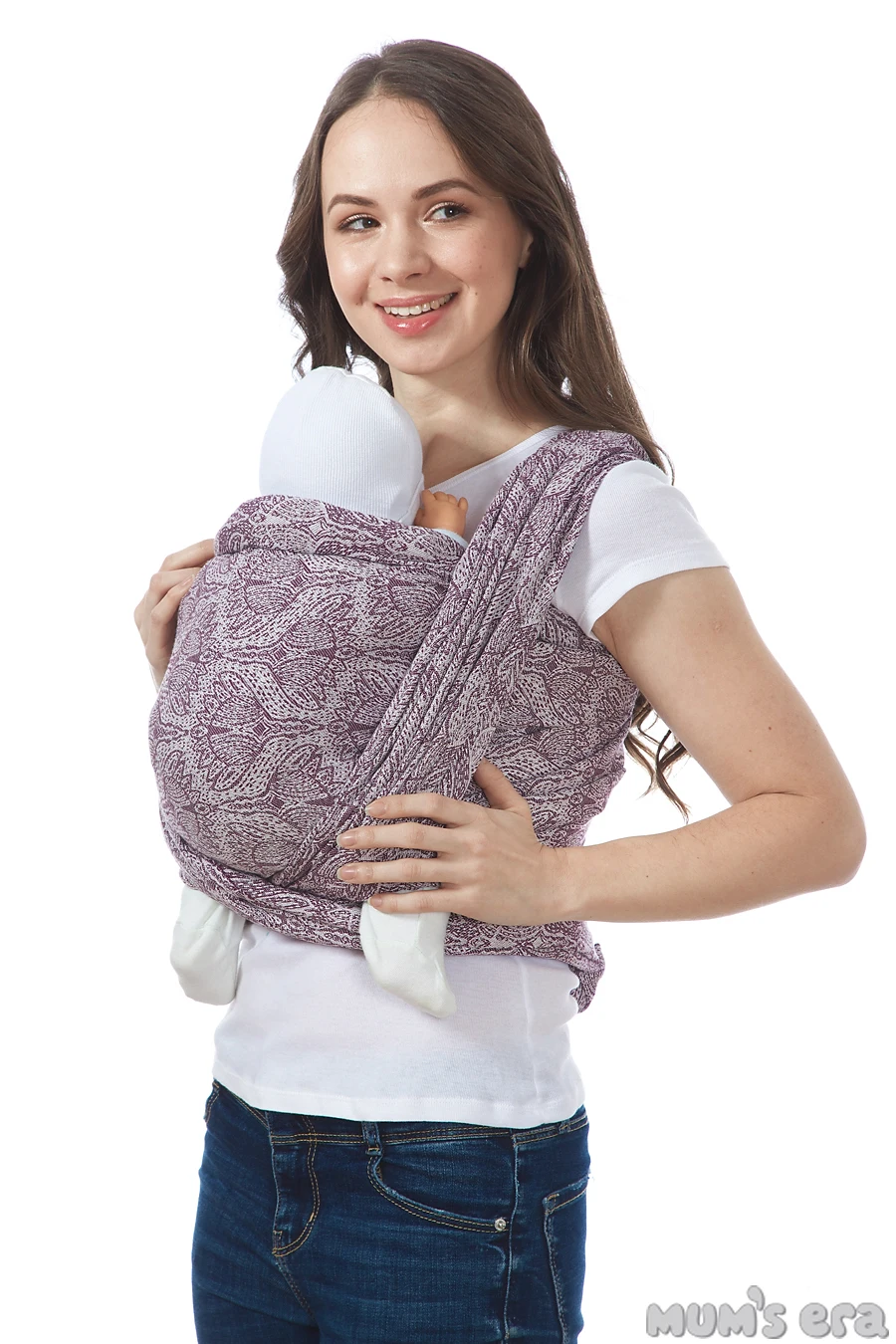Baby sling MUM'S ERA Слинг-шарф ФЛОРАЛ Cумка-кенгуру Фронтальная детская переноска Удобный слинг для новорожденных