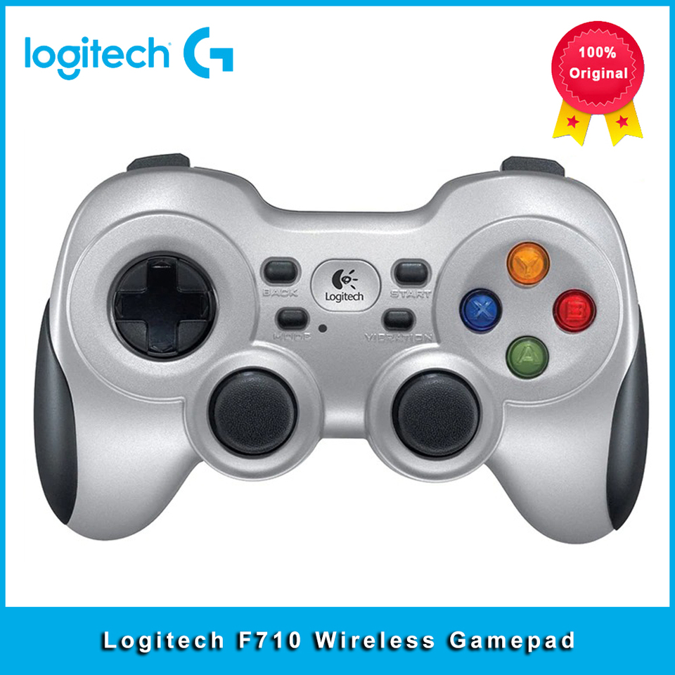 Logitech F710 Wireless Gamepad 2.4 GHz Wireless with USB NanoReceiver Controller Dual Vibration Feedback 4 Switch D-Pad