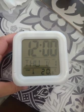 Figuras de acción de dibujos animados de Super Mario para niños, reloj con luz LED, despertador Digital colorido, decoración de escritorio