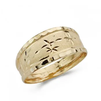

GOLD RING FLOWER CARVED