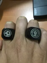 Personalizado grabado por encargo nombre anillo con foto de acero inoxidable anillos de sello para hombre foto familiar hombre de compromiso anillos de boda