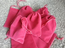 Lote de 50 unidades de bolsitas de terciopelo de colores, bolsitas de terciopelo con cordón, 5x7cm, 7x9cm, 8x10cm, 9x12cm