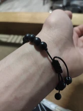 Pulsera trenzada de piedra de ojo de tigre para hombre, brazalete de cuentas de piedra Natural mate negra, amuleto de distancia para parejas, regalos de joyería de Yoga