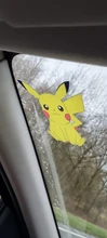 Anime pegatinas Pokemon Kawaii Pikachu monstruos de bolsillo de coche impermeable ventana espiando pegatinas de parachoques Pikachu regalo juguetes de los niños