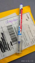 Agujero profundo de construcción de carpintero, marcador de secado rápido resistente al agua, pluma larga multifunción, 20mm, 1 ud.
